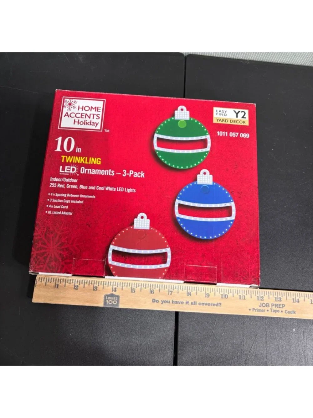 Holiday Time LED Christmas Ornaments 10ct Light‑Up Set – Multicolor